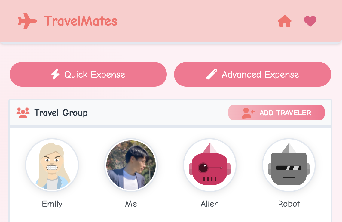 TravelMates - Website with Instant Data Collection